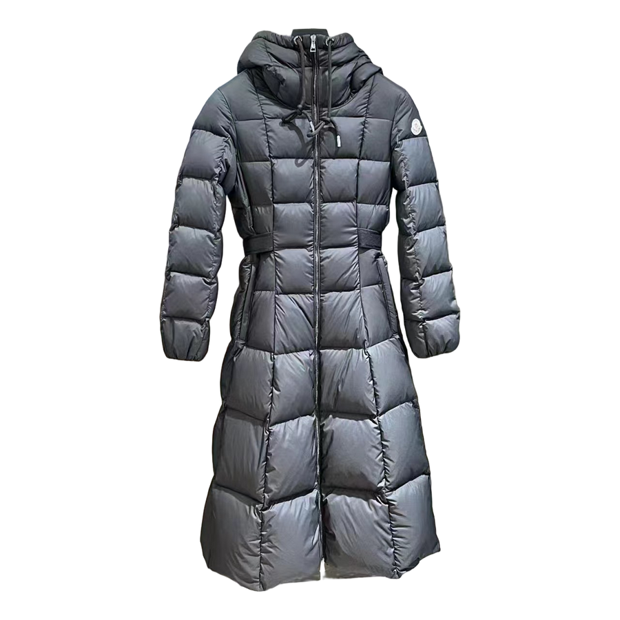 Moncler Faucon Hooded Long Puffer Coat — Black — #182