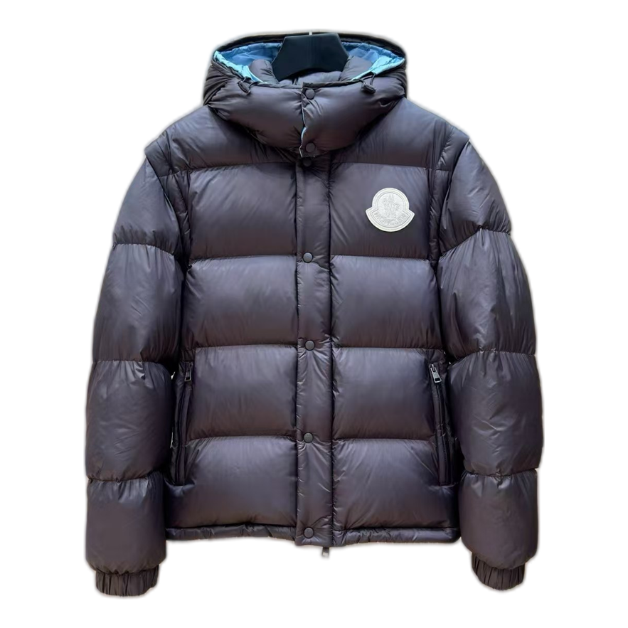 Moncler Large-Logo Hooded Puffer Jacket — #253