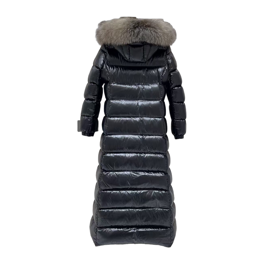Moncler Hudson Long Down Jacket — Black — #186