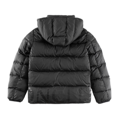 Moncler Graffiti-Print Collaboration Puffer Jacket — Black — #282