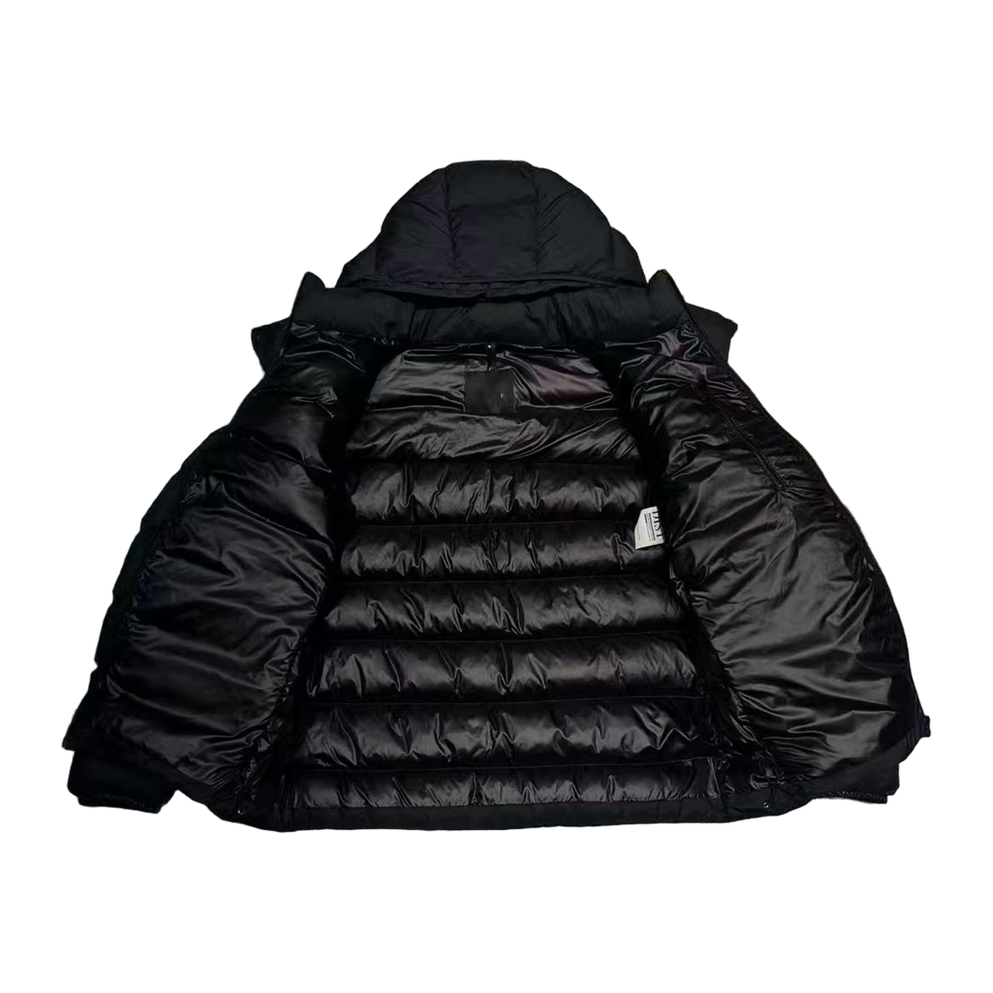 Moncler Madeira Hooded Short Down Jacket — Black — #288