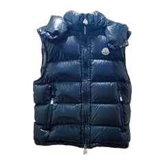Moncler Hooded Down Vest — Black — #300