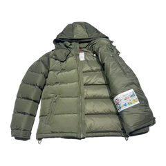 Moncler Maya Matte Short Down Jacket — Olive Green — #230