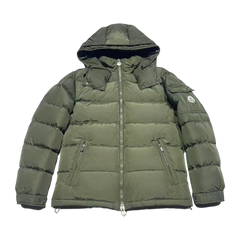 Moncler Maya Matte Short Down Jacket — Olive Green — #230