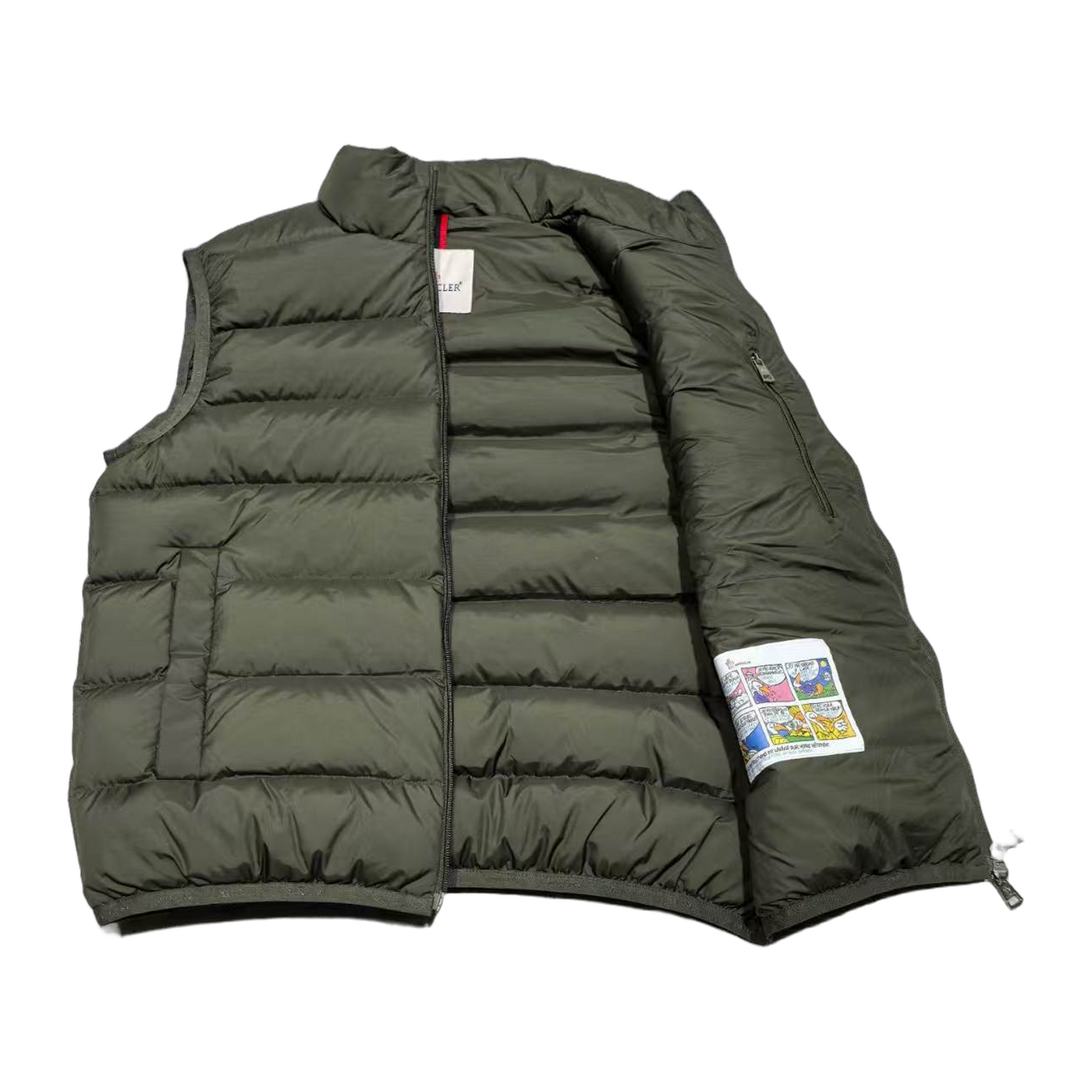 Moncler Stand-Collar Down Vest Style K77 — Green — #301