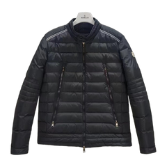 Moncler Padded Wool Zip-Up Cardigan — Black — #212