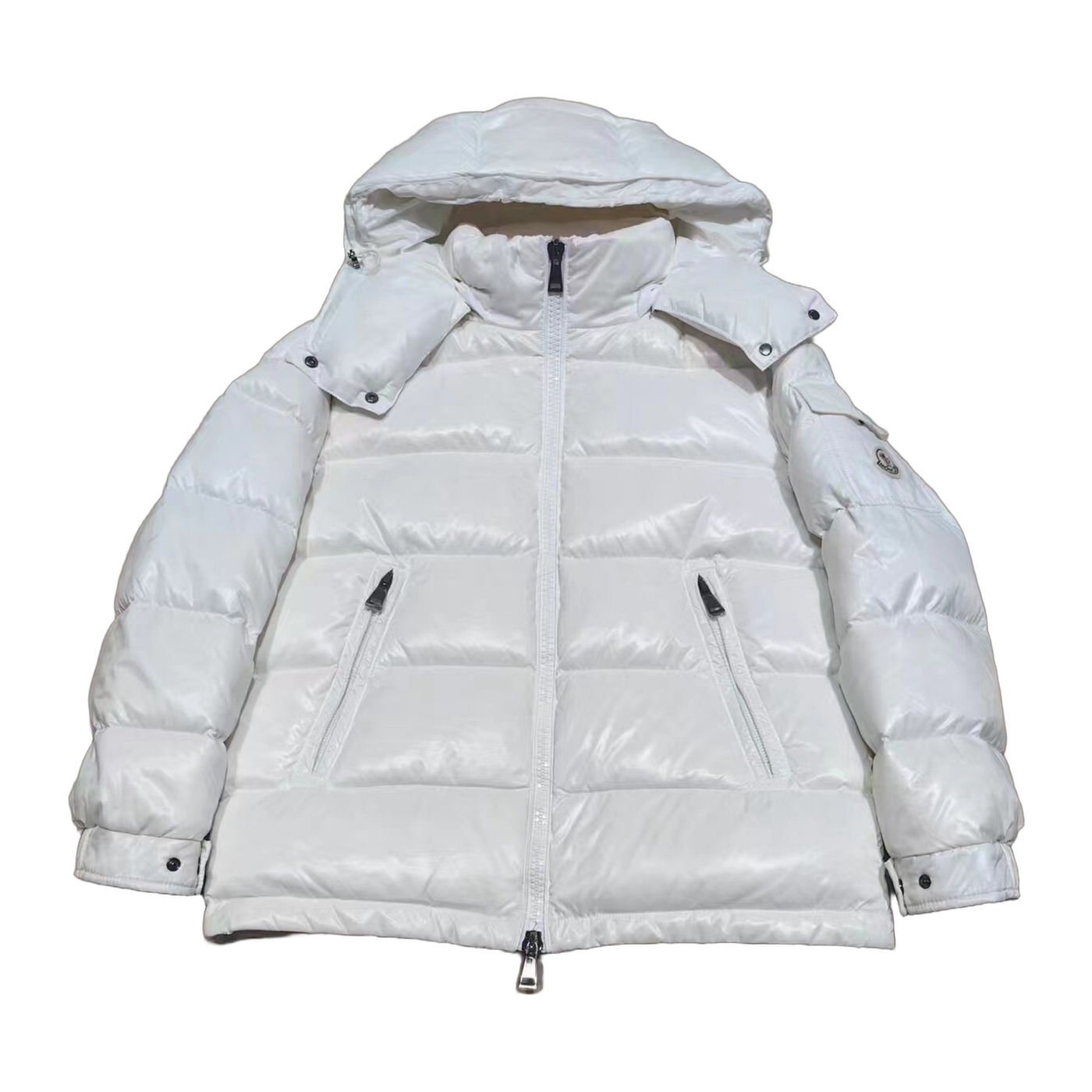 Moncler Maire Hooded Short Down Jacket — #214
