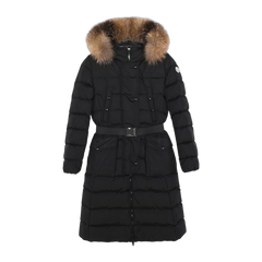 Moncler Khloe Hooded Long Down Jacket — #174