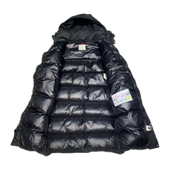 Moncler Matte Maya-Style Long Down Jacket — #175