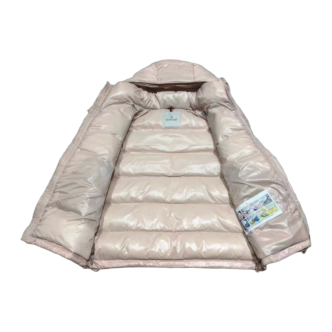Moncler Maire Hooded Short Down Jacket — Pink — #267