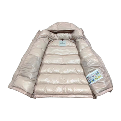 Moncler Maire Hooded Short Down Jacket — Pink — #267