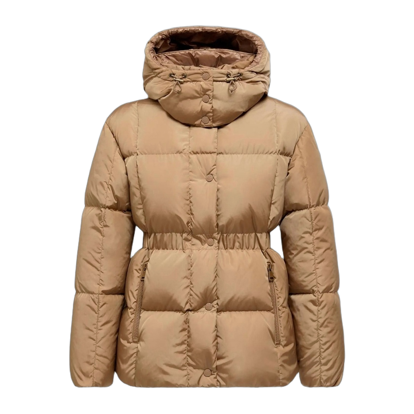 Moncler Agneux Square-Quilted Hooded Down Jacket — #242