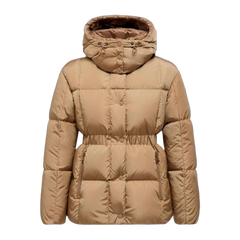 Moncler Agneux Square-Quilted Hooded Down Jacket — #242