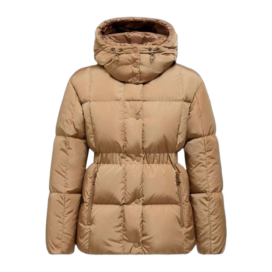 Moncler Agneux Square-Quilted Hooded Down Jacket — #242