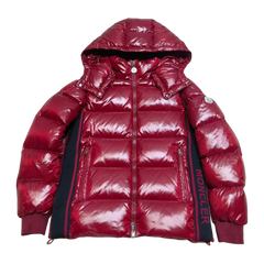 Moncler Montbeliard Hooded Short Down Jacket — Red — #234