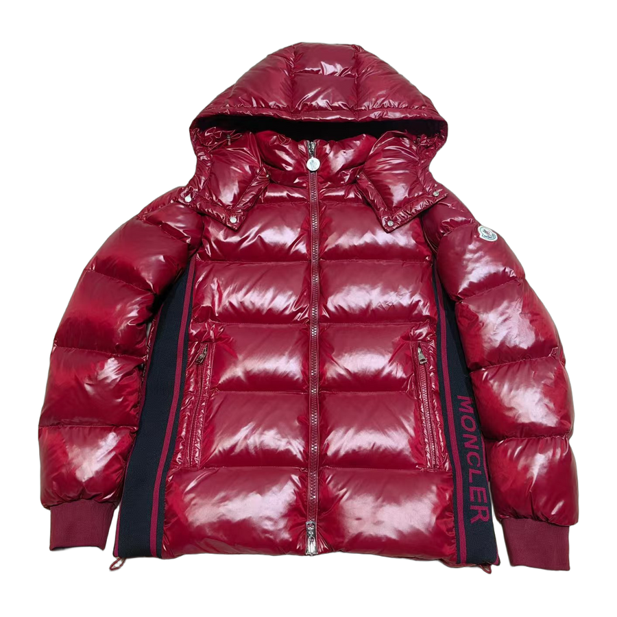 Moncler Montbeliard Hooded Short Down Jacket — Red — #234