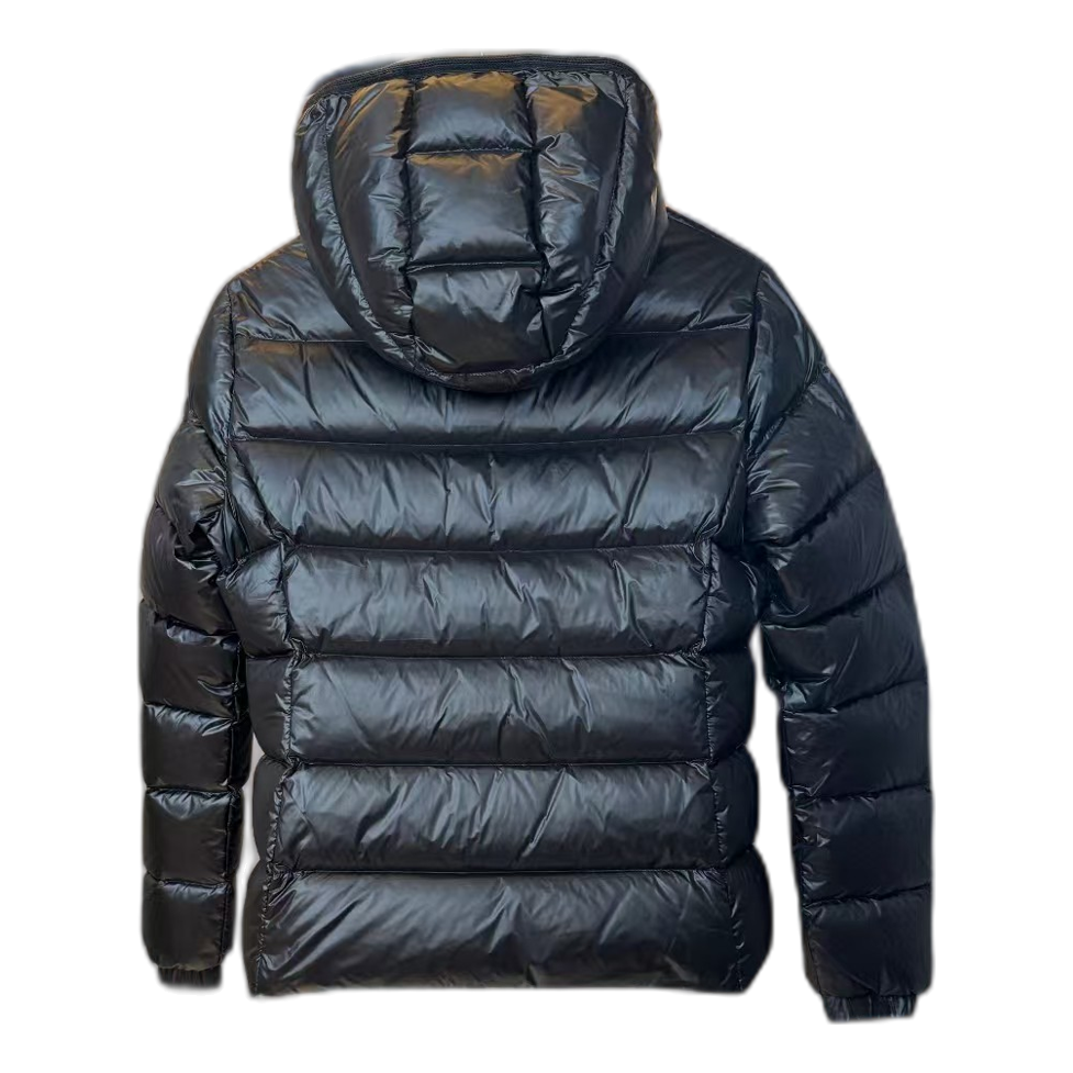 Moncler Gles Glossy Hooded Puffer Jacket — #287