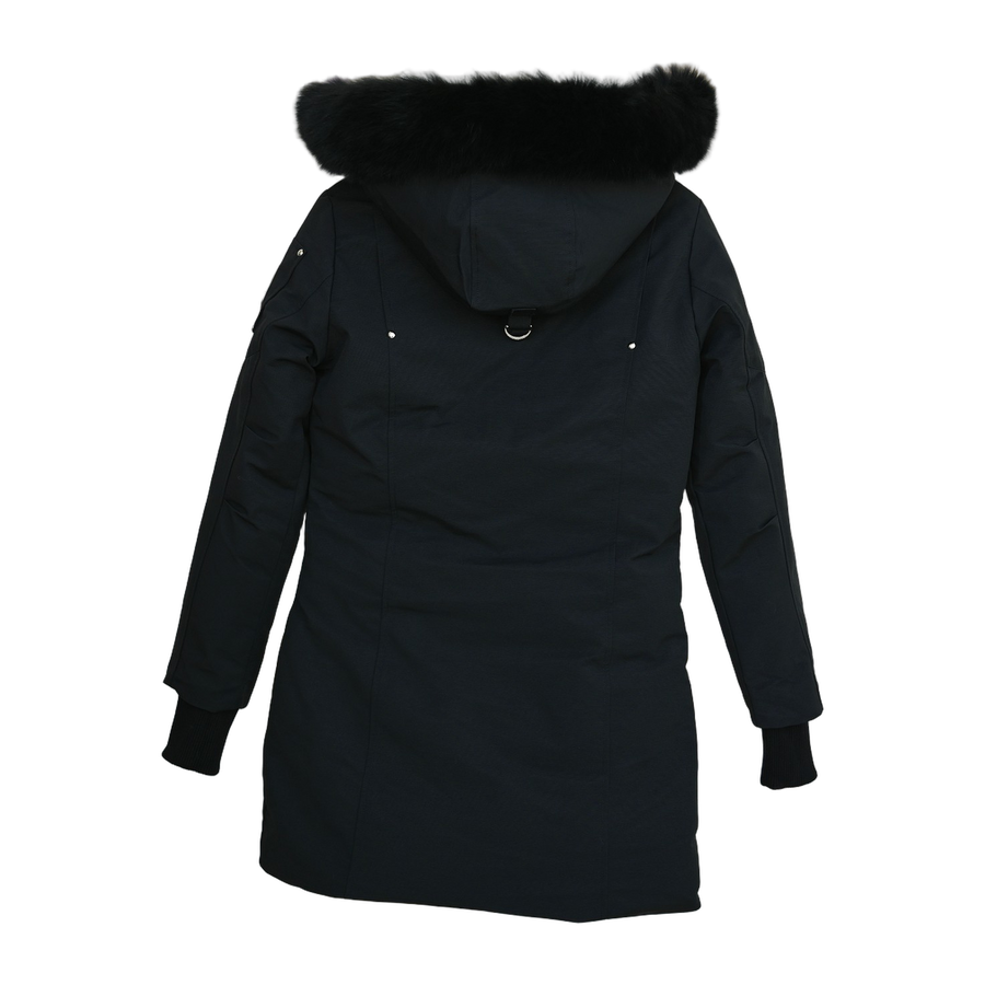 Moose Knuckles Women's Original Shearling-Trim Stirling Parka — Black — #310