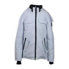 Moose Knuckles Sayabec Hooded Jacket — Light Blue — #329