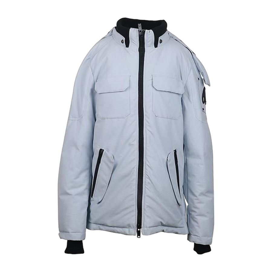 Moose Knuckles Sayabec Hooded Jacket — Light Blue — #329