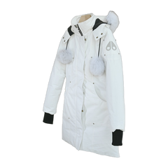 Moose Knuckles Women's Original Shearling-Trim Stirling Parka — White — #311