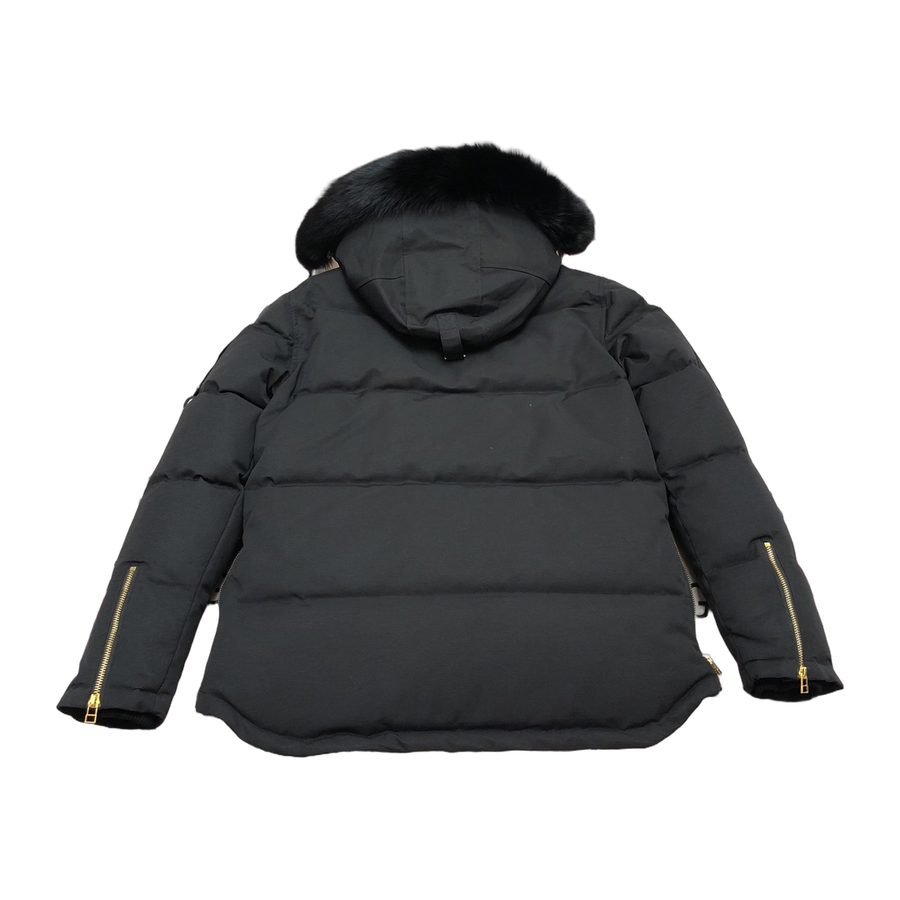 Moose Knuckles Men's Original Gold Series Shearling-Trim 3Q Jacket — Black — #317