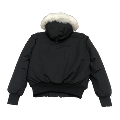 Moose Knuckles Men's Original Ballistic Shearling-Trim Bomber Jacket — Black — #319