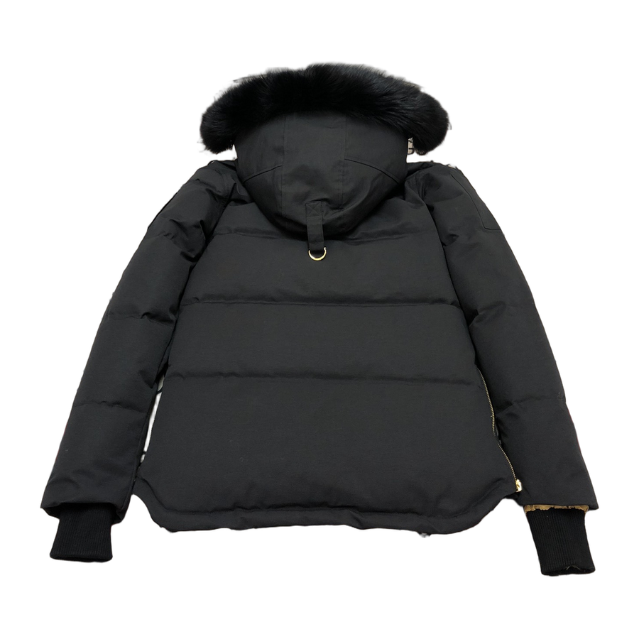Moose Knuckles Men's Original Gold Series Shearling-Trim 3Q Jacket — Black — #320