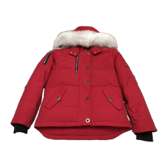 Moose Knuckles Women's Original Shearling-Trim 3Q Jacket — Navy — #321