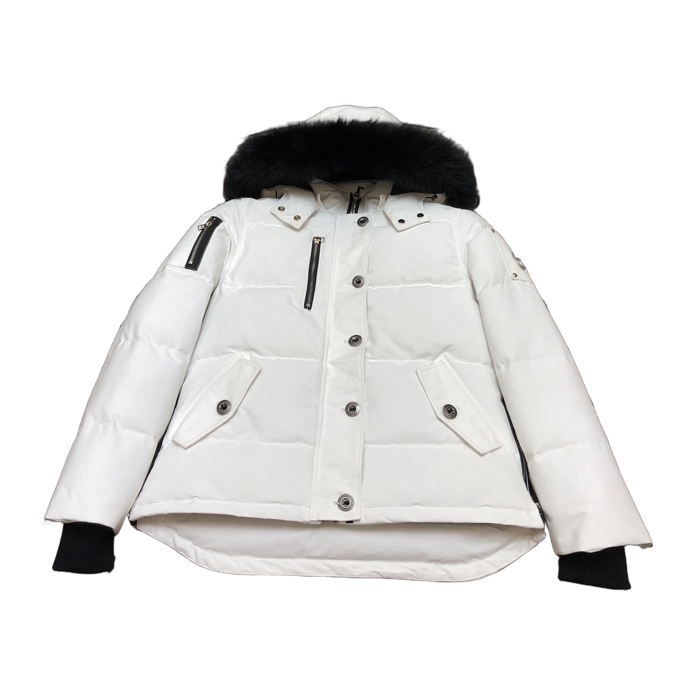 Moose Knuckles Women's Original Shearling-Trim 3Q Jacket — Navy — #321
