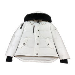 Moose Knuckles Women's Original Shearling-Trim 3Q Jacket — Navy — #321