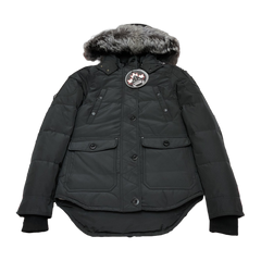 Moose Knuckles Women's Onyx Round Island Shearling Down Jacket — Off White — #322