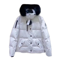 Moose Knuckles Men's Original Shearling-Trim 3Q Jacket — White — #345