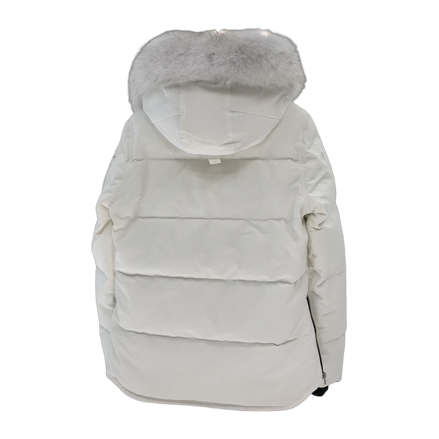 Moose Knuckles Women's Original Shearling-Trim 3Q Jacket — White — #346