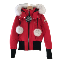 Moose Knuckles Debbie Fur-Trim Bomber Jacket — #344