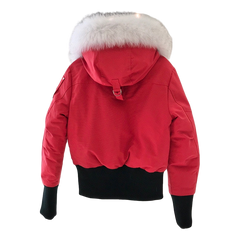 Moose Knuckles Debbie Fur-Trim Bomber Jacket — #344