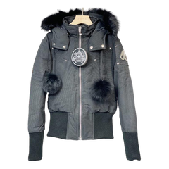 Moose Knuckles Debbie Fur-Trim Bomber Jacket — #344