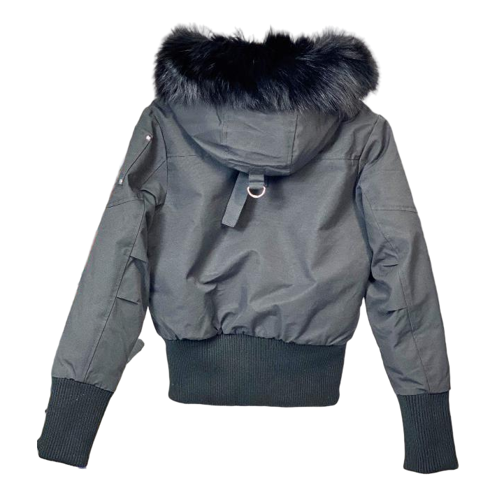 Moose Knuckles Debbie Fur-Trim Bomber Jacket — #344