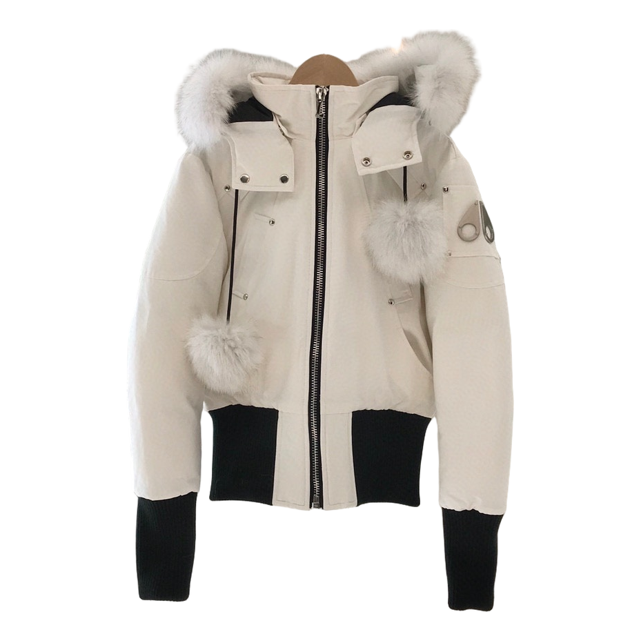 Moose Knuckles Debbie Fur-Trim Bomber Jacket — #344