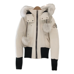 Moose Knuckles Debbie Fur-Trim Bomber Jacket — #344
