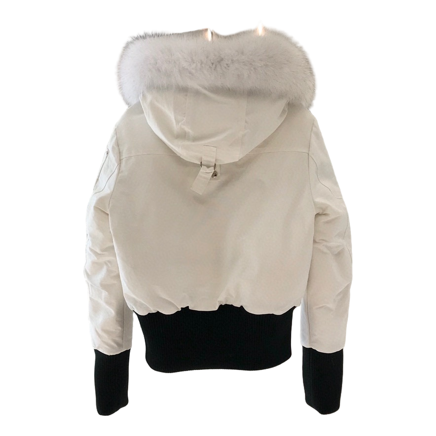 Moose Knuckles Debbie Fur-Trim Bomber Jacket — #344