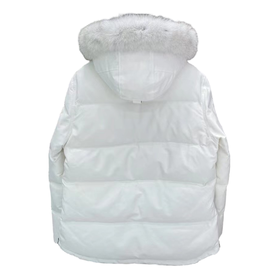 Moose Knuckles Fur-Trim Quilted Puffer Jacket — #346