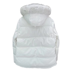 Moose Knuckles Fur-Trim Quilted Puffer Jacket — #346