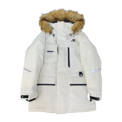 New Balance Fur-Trim Utility Puffer Jacket — Black — #352