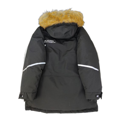 New Balance Fur-Trim Utility Puffer Jacket — Black — #353