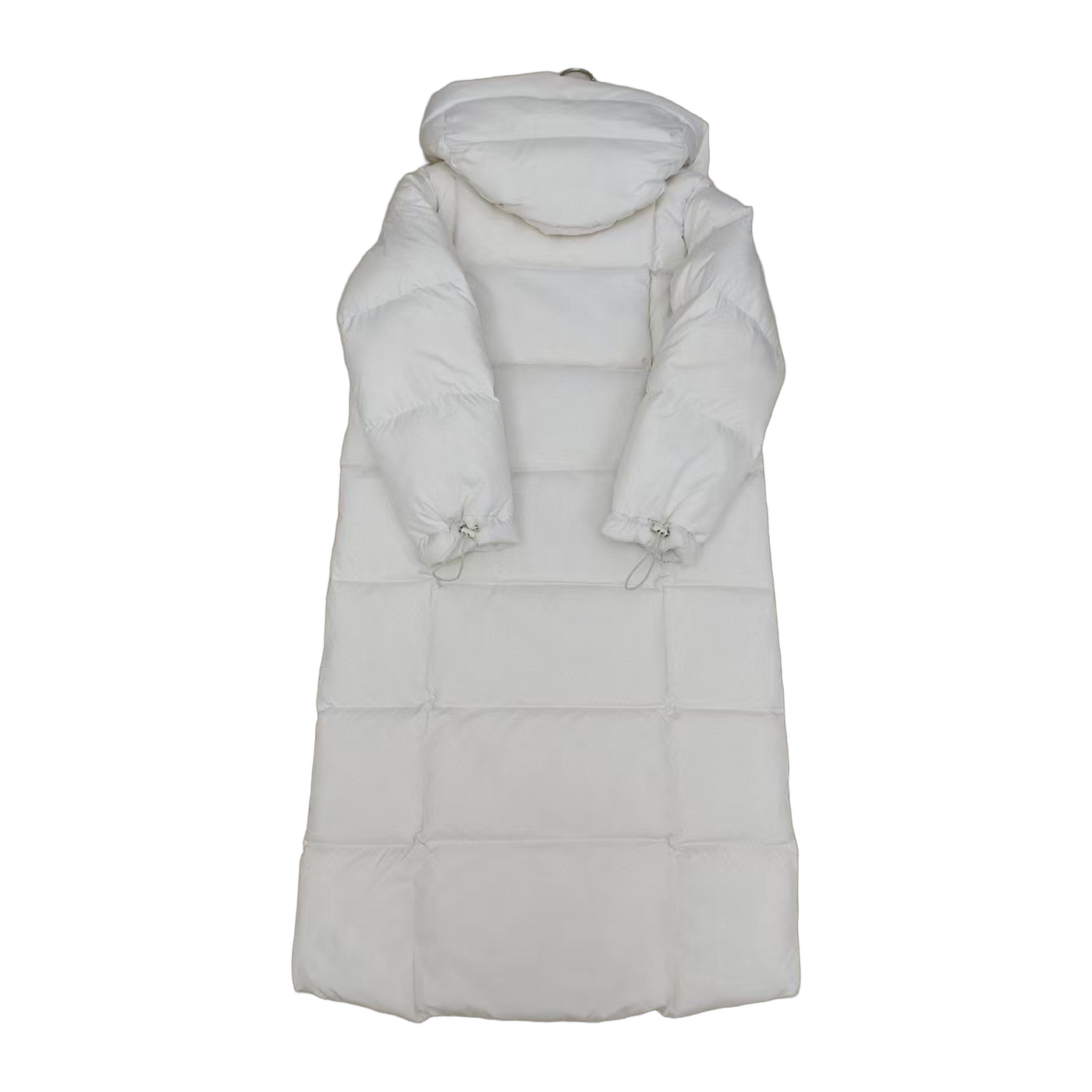 New Balance Unisex Long Down Coat — Off White — #348