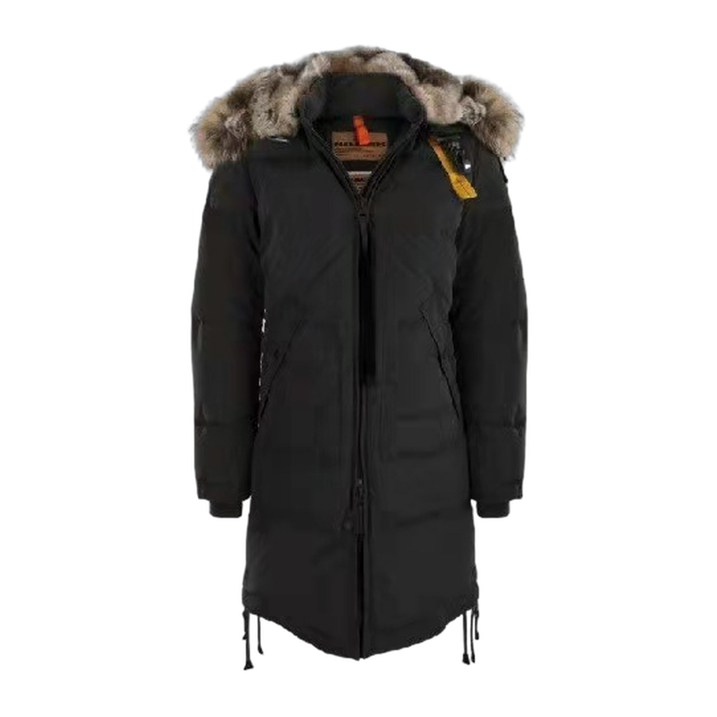 Parajumpers Logo-Patch Hooded Down Jacket — Green & Red — #357