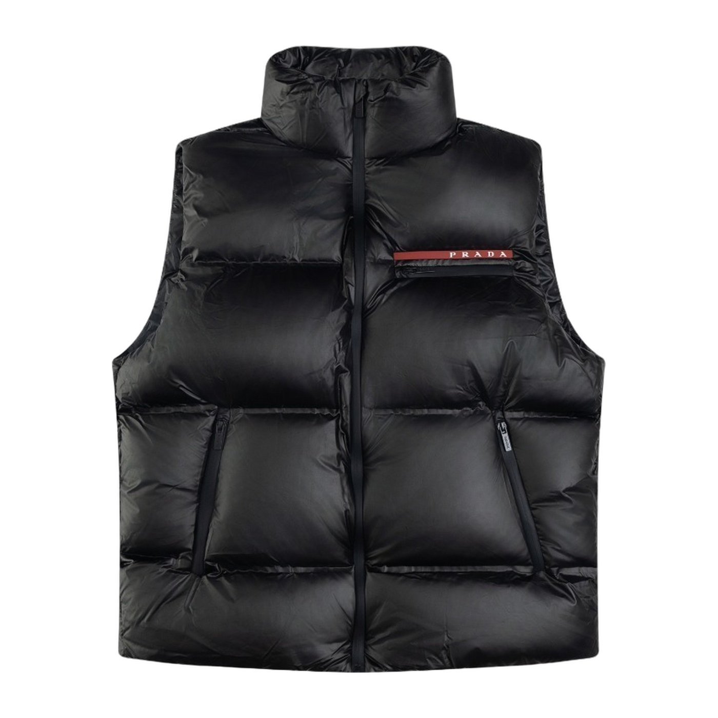 Prada Linea Rossa Down Vest — Red — #367