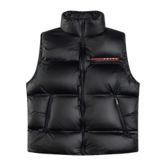Prada Linea Rossa Down Vest — Red — #367