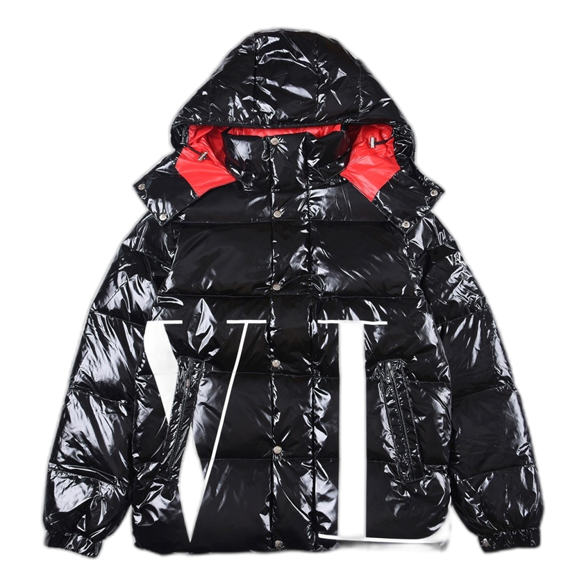 Moncler × Valentino VLTN Hooded Puffer Jacket — Black — #450